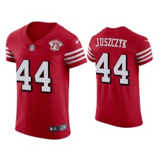 Men's San Francisco 49ers #44 75th Anniversary Kyle Juszczyk Scarlet Elite Jersey