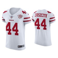 Men's San Francisco 49ers #44 75th Anniversary Kyle Juszczyk White Elite Jersey