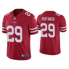 Men's San Francisco 49ers #29 Talanoa Hufanga Vapor Limited Scarlet Jersey