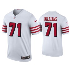 Men's San Francisco 49ers #71 Color Rush Legend Trent Williams White Jersey