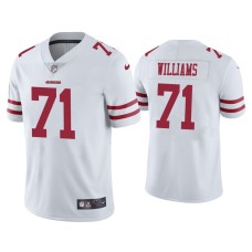 Men's San Francisco 49ers #71 Vapor Limited Trent Williams 49ers White Jersey