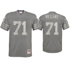 Men's San Francisco 49ers #71 Trent Williams Charcoal Metal Replica Jersey