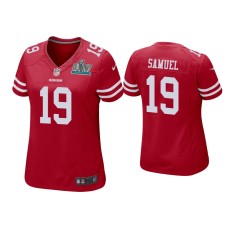 Women's San Francisco 49ers #19 Deebo Samuel Super Bowl LIV Scarlet Game Jersey