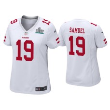 Women's San Francisco 49ers #19 Deebo Samuel Super Bowl LIV White Game Jersey