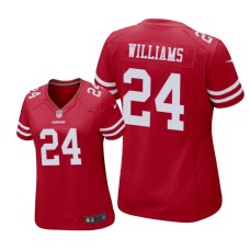 Women's San Francisco 49ers #24 Scarlet K'Waun Williams Nike Game Jersey