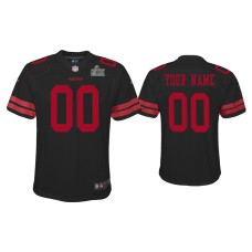 Youth San Francisco 49ers #00 Custom Super Bowl LIV Black Game Jersey