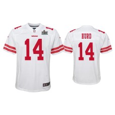 Youth San Francisco 49ers #14 Jalen Hurd Super Bowl LIV White Game Jersey