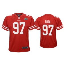 Youth San Francisco 49ers #97 Nick Bosa Super Bowl LIV Scarlet Game Jersey