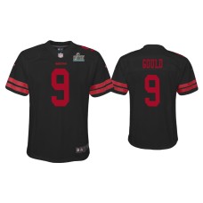 Youth San Francisco 49ers #9 Robbie Gould Super Bowl LIV Black Game Jersey