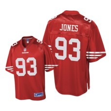 Youth San Francisco 49ers #93 Red D. J. Jones Pro Line Jersey