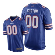 Buffalo Bills #00 Royal Custom Game Jersey