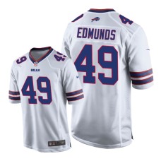 Buffalo Bills #49 White Tremaine Edmunds Game Jersey