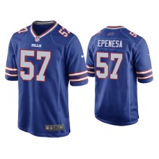 Buffalo Bills #57 A.J. Epenesa Royal 2020 NFL Draft Game Jersey