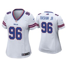 Women's Buffalo Bills #96 Carlos Basham Jr. White Game Jersey