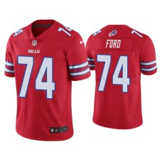 Buffalo Bills #74 Color Rush Limited Cody Ford Red Jersey