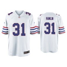 Buffalo Bills #31 Damar Hamlin White Alternate Game Jersey