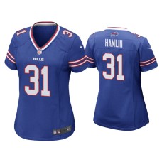 Women's Buffalo Bills #31 Damar Hamlin Royal Game Jersey