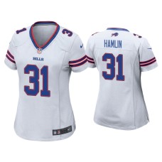 Women's Buffalo Bills #31 Damar Hamlin White Game Jersey