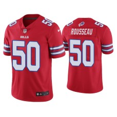 Buffalo Bills #50 Color Rush Limited Gregory Rousseau Red Jersey