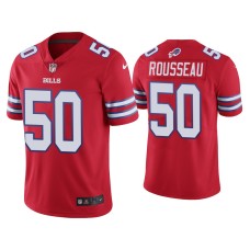 Buffalo Bills #50 Gregory Rousseau Red Vapor Limited Jersey