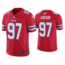 Buffalo Bills #97 Color Rush Limited Mario Addison Red Jersey