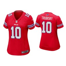 Women's Buffalo Bills #10 Mitchell Trubisky Red Game Jersey