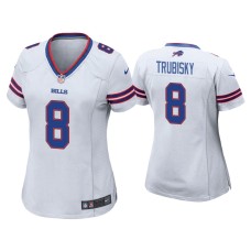 Women's Buffalo Bills #10 Mitchell Trubisky White Game Jersey