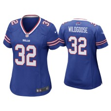 Women's Buffalo Bills #32 Rachad Wildgoose Royal Game Jersey