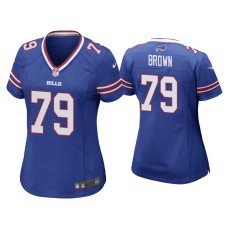 Women's Buffalo Bills #79 Spencer Brown Royal Game Jersey