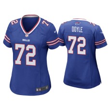 Women's Buffalo Bills #72 Tommy Doyle Royal Game Jersey