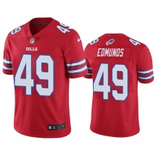 Buffalo Bills #49 Tremaine Edmunds Red Color Rush Limited Jersey