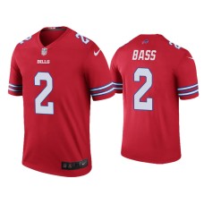 Buffalo Bills #2 Color Rush Legend Tyler Bass Red Jersey