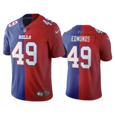 Buffalo Bills #49 Tremaine Edmunds Royal Red Split Two Tone Limited Jersey