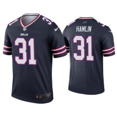 Buffalo Bills #31 Damar Hamlin Navy Inverted Legend Jersey