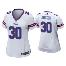 Women's Buffalo Bills #30 Dane Jackson White Game Jersey