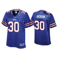 Women's Buffalo Bills #30 Dane Jackson Royal Pro Line Jersey