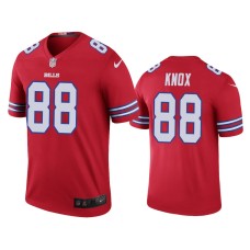 Buffalo Bills #88 Dawson Knox Red NFL Draft Color Rush Legend Jersey