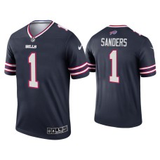 Buffalo Bills #1 Emmanuel Sanders Navy Inverted Legend Jersey