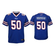 Buffalo Bills #50 Youth Gregory Rousseau Royal Game Jersey