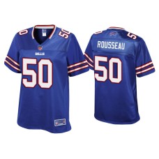 Women's Buffalo Bills #50 Gregory Rousseau Royal Pro Line Jersey