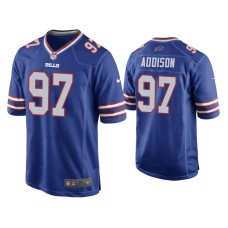 Buffalo Bills #97 Mario Addison Royal Game Jersey