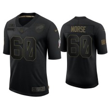 Buffalo Bills #60 Mitch Morse Black 2020 Salute to Service Limited Jersey