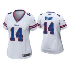 Women's Buffalo Bills #14 Stefon Diggs White Game Jersey