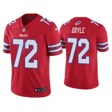 Buffalo Bills #72 Color Rush Limited Tommy Doyle Red Jersey