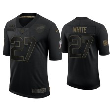 Buffalo Bills #27 Tre'Davious White Black 2020 Salute to Service Limited Jersey