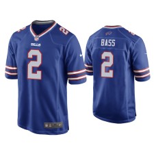 Buffalo Bills #2 Tyler Bass Royal Game Jersey