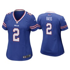 Women's Buffalo Bills #2 Tyler Bass Royal Game Jersey