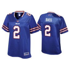 Women's Buffalo Bills #2 Tyler Bass Royal Pro Line Jersey