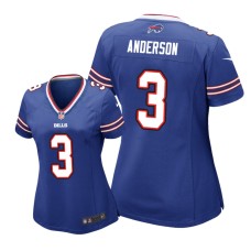 Women's Buffalo Bills #3 Royal Derek Anderson Game Jersey