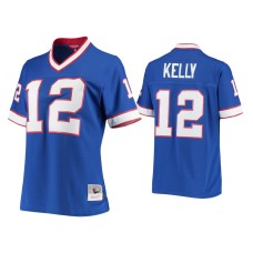 Women's Buffalo Bills #12 Jim Kelly Royal 1990 Legacy Replica Jersey